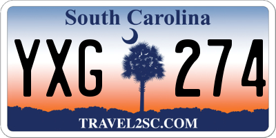 SC license plate YXG274