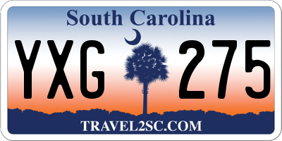 SC license plate YXG275