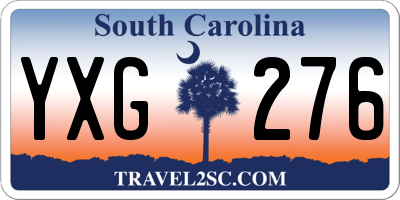 SC license plate YXG276