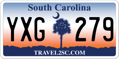 SC license plate YXG279