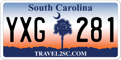 SC license plate YXG281
