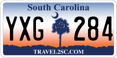SC license plate YXG284