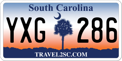 SC license plate YXG286