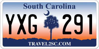SC license plate YXG291