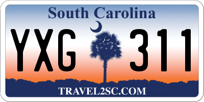 SC license plate YXG311