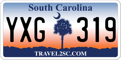 SC license plate YXG319