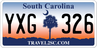 SC license plate YXG326