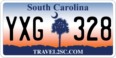 SC license plate YXG328