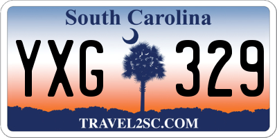 SC license plate YXG329