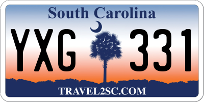 SC license plate YXG331