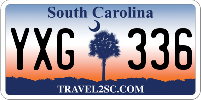 SC license plate YXG336