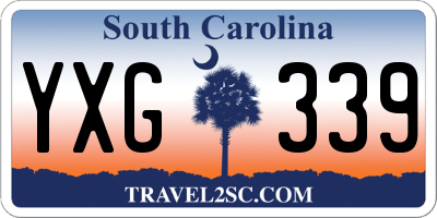 SC license plate YXG339