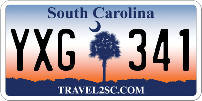 SC license plate YXG341