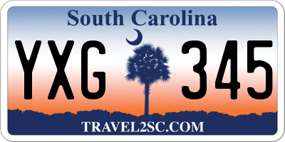 SC license plate YXG345