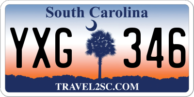 SC license plate YXG346