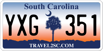 SC license plate YXG351