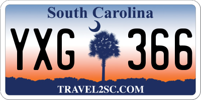 SC license plate YXG366