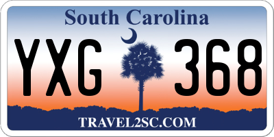 SC license plate YXG368