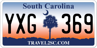 SC license plate YXG369