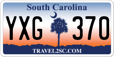SC license plate YXG370