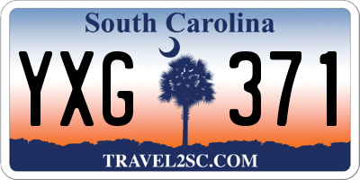 SC license plate YXG371