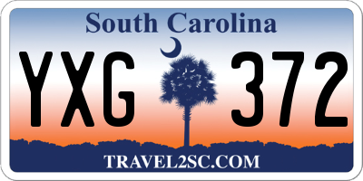 SC license plate YXG372