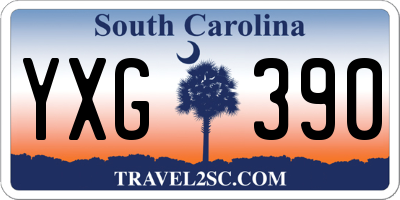 SC license plate YXG390