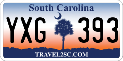SC license plate YXG393