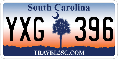 SC license plate YXG396