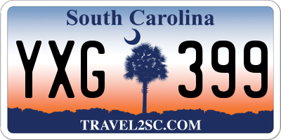 SC license plate YXG399