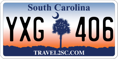 SC license plate YXG406