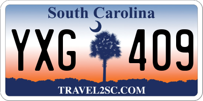 SC license plate YXG409