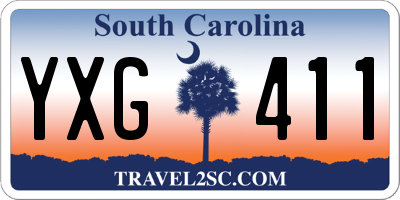 SC license plate YXG411
