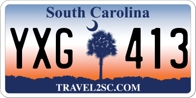SC license plate YXG413