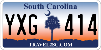 SC license plate YXG414