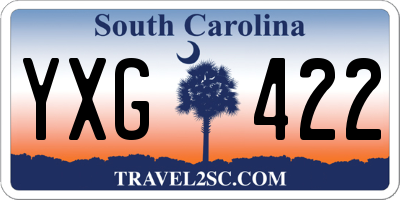 SC license plate YXG422