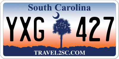 SC license plate YXG427