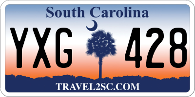 SC license plate YXG428