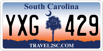SC license plate YXG429