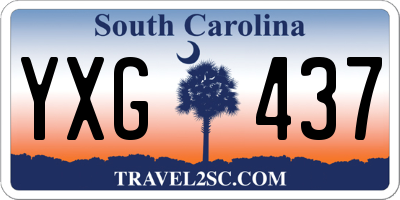 SC license plate YXG437