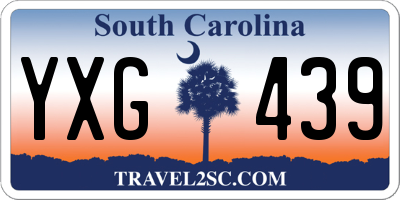 SC license plate YXG439
