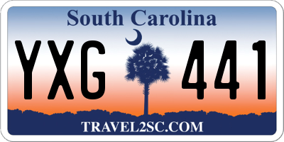 SC license plate YXG441