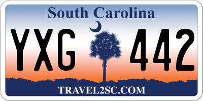 SC license plate YXG442