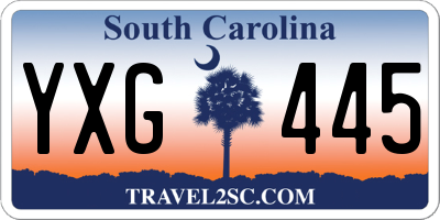 SC license plate YXG445