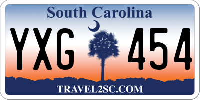 SC license plate YXG454