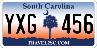 SC license plate YXG456