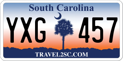 SC license plate YXG457