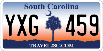 SC license plate YXG459