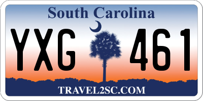 SC license plate YXG461