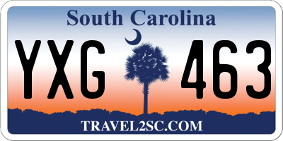SC license plate YXG463